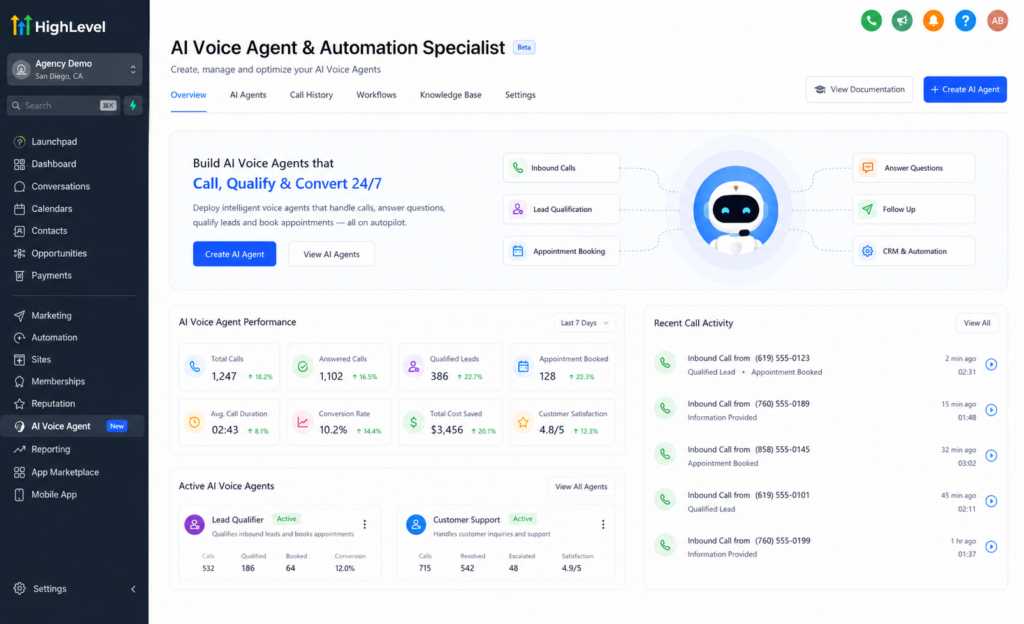ai voice agent & automation specialist